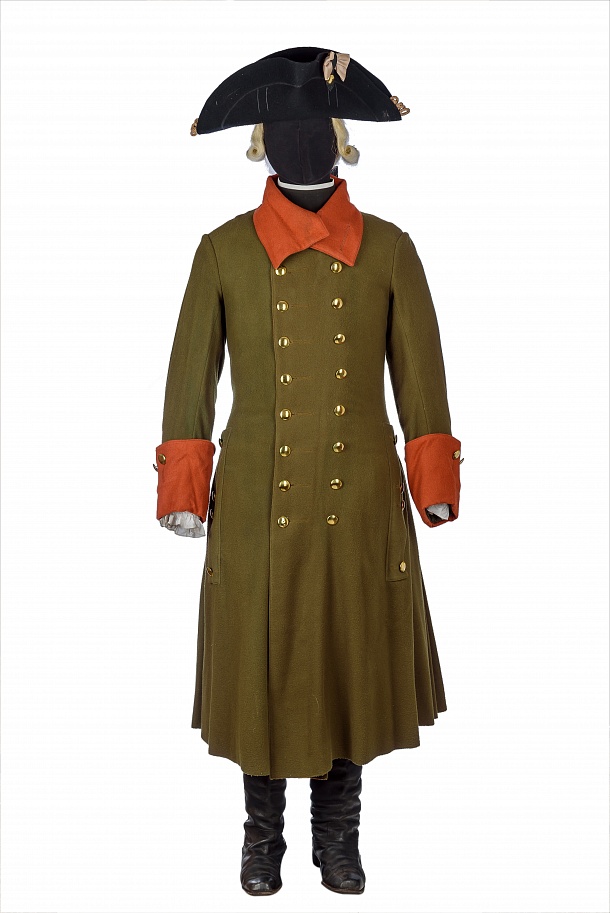 Шинель офицера (Швабрина) - униформа Преображенского полка 1770-1780 г