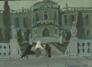 Герда и вороны у дворца