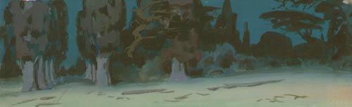 Лес; интерьер дворца; тюремная дверь