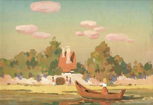 Герда в лодке