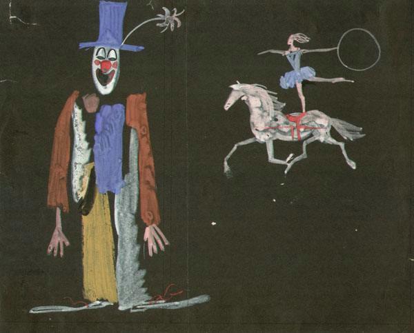 Клоун и наездница