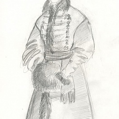 Маскарад. Екатерина II в мужском костюме