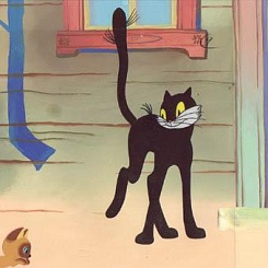 Черный кот и Гав